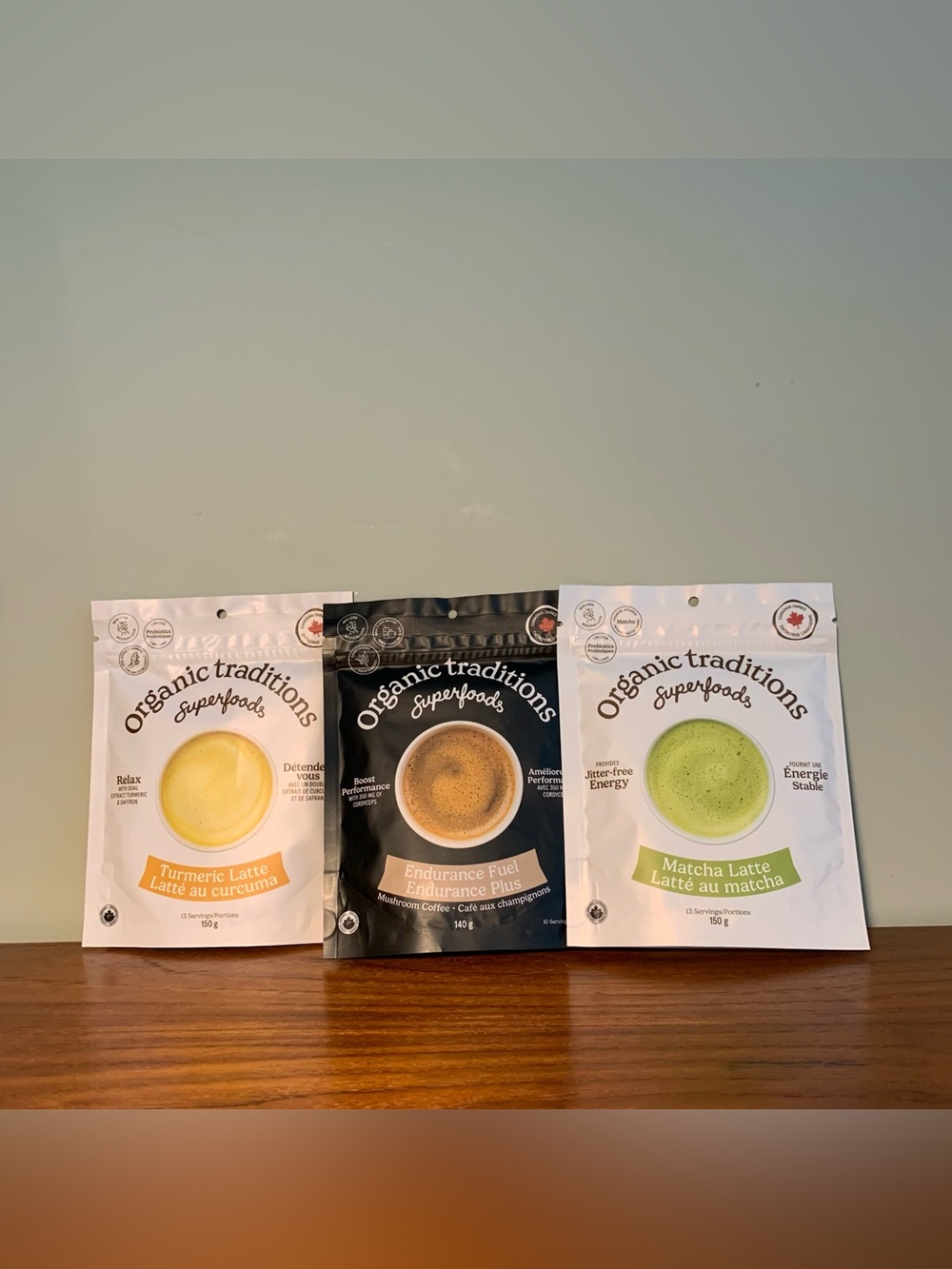 3 New Organic Traditions Superfoods Probiotic Adaptogen Cordycep Latte